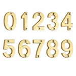 Brass Door Numbers (0–9)